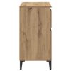 vidaXL Dressoir Artisan Eiken 60 x 35 x 70 cm Gemonteerd hout en ijzer
