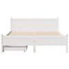 vidaXL Bedframe zonder matras massief grenenhout wit 150x200 cm