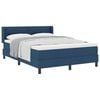 vidaXL Boxspringbed met kussen met hoofdeinde Blauw 190 x 140 cm Stof