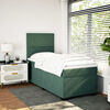 vidaXL Boxspring met matras fluweel donkergroen 90x190 cm
