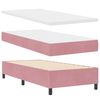 vidaXL Boxspringbed met matras met LED Roze 80 x 200 cm Fluweel