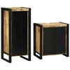 vidaXL Badkamermeubelset met plank 2 pcs Bruin Massief Mango Hout