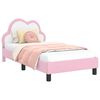 vidaXL Bedframe voor kinderen met hoofdbord Roze 80 x 160 cm PU