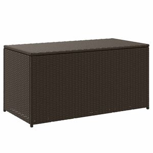 vidaXL Tuinbox 100x50x50 cm poly rattan bruin