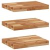 vidaXL Wandschappen 3 st zwevend olieafwerking 40x30x4 cm acaciahout