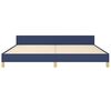 vidaXL Bedframe zonder matras stof blauw 200x200 cm