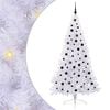 vidaXL Kunstkerstboom met 300 LED Wit 210 cm PVC en staal