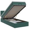 vidaXL Ottoman bed met matras Donkergroen 80 x 200 cm Fluweel