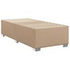 vidaXL Boxspring met matras kunstleer cappuccinokleurig 90x200 cm