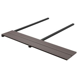 vidaXL Terrasplank 4 st Donkerbruin WPC