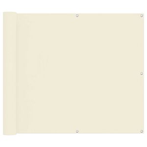 vidaXL Balkon Scherm Cr&egrave;me 100 x 300 cm Oxford Stof