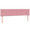 vidaXL Boxspring met matras en LED fluweel roze 200x210 cm