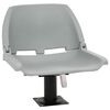 vidaXL 2-delige Bootstoelenset inklapbaar 48x51x41 cm grijs