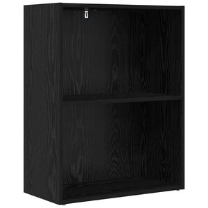 vidaXL Boekenkast 60 x 30 x 76.5 cm Bewerkt hout Zwart Eiken