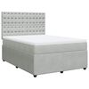 vidaXL Boxspring met matras fluweel lichtgrijs 140x190 cm