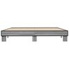vidaXL Bedframe bewerkt hout metaal grijs sonoma eiken 180x200 cm