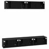 vidaXL Tv-meubelset Wandgemonteerd 5 pcs Zwart Eiken Bewerkt hout