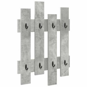 vidaXL Wandgemonteerde kapstok Beton Grijs 60 x 3 x 82 cm Bewerkt hout