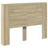 vidaXL Hoofdbord Kast met LED Sonoma Bewerkt hout