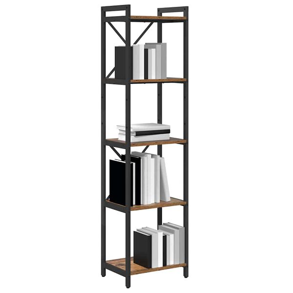 vidaXL Boekenkast Oud hout 40 x 30 x 155 cm Bewerkt hout