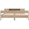 vidaXL Bed met boekenkast zonder matras massief grenenhout 180x200 cm