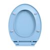 vidaXL Toiletbril soft-close ovaal blauw