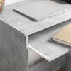 vidaXL Bureau met lade Beton Grijs 120,5 x 44 x 88,5 cm Bewerkt hout
