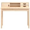 vidaXL Bureau 110x50x93 cm massief grenenhout