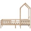 vidaXL Bedframe met huisje massief grenenhout 80x200 cm