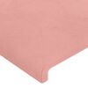 vidaXL Bedframe met hoofdeinde fluweel roze 80x200 cm