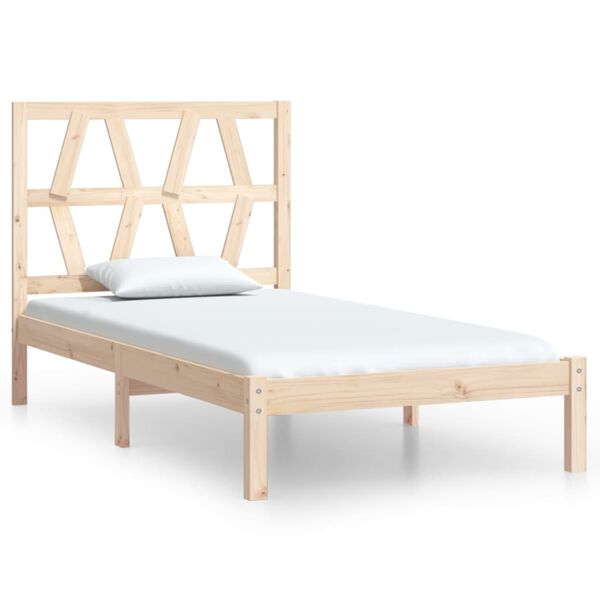 vidaXL Bedframe massief grenenhout 100x200 cm