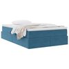 vidaXL Opbergbed met matras met matras Blauw 120 x 190 cm Fluweel