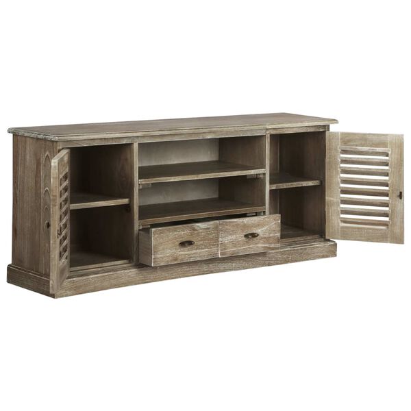 vidaXL Tv-meubel 145x35x60 cm massief mindihout