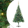 vidaXL Kunstkerstboom met verlichting en kerstballen 910 takken 210 cm