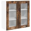 vidaXL Hangkast Gerookt eiken 80 x 31 x 80 cm Bewerkt hout