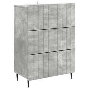 vidaXL Ladenkast Betongrijs 66 x 34,5 x 92 cm Bewerkt hout