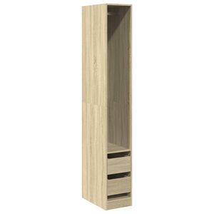 vidaXL Kledingkast 30x50x200 cm bewerkt hout sonoma eikenkleurig