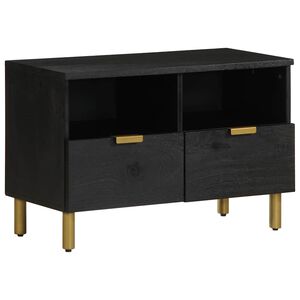 vidaXL Tv-meubel 70x33x46 cm bewerkt hout zwart