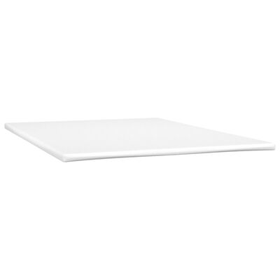 vidaXL Boxspring met matras en LED kunstleer grijs 160x200 cm