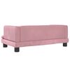 vidaXL Hondenmand 80x45x30 cm fluweel roze
