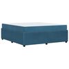 vidaXL Bedframe met matras Blauw 180 x 200 cm Stof