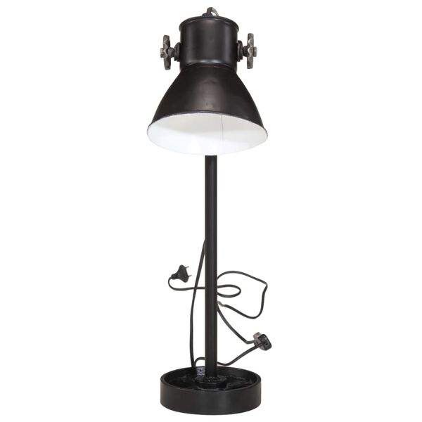vidaXL Bureaulamp 25 W E27 15x15x55 cm zwart