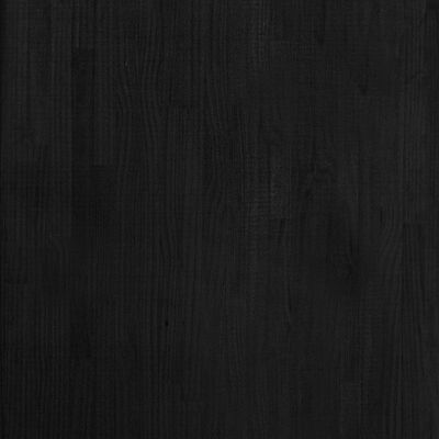 vidaXL Opbergrek 60x30x105 cm massief grenenhout zwart