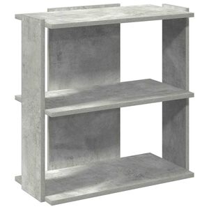 vidaXL Boekenkast 3-laags 60x30x60 cm bewerkt hout betongrijs