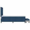 vidaXL Boxspringbed met matras met hoofdeinde Blauw 90 x 190 cm Stof