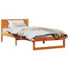 vidaXL Bedframe met hoofdeinde Wasbruin 80 x 200 cm Massief grenenhout