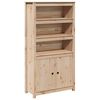 vidaXL Hoge kast 80x35x154 cm massief grenenhout