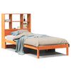 vidaXL Bed met boekenkast zonder matras grenenhout wasbruin 100x200 cm