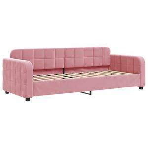 vidaXL Slaapbank 80x200 cm fluweel roze
