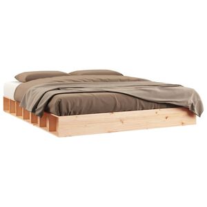 vidaXL Bedframe massief hout 150x200 cm